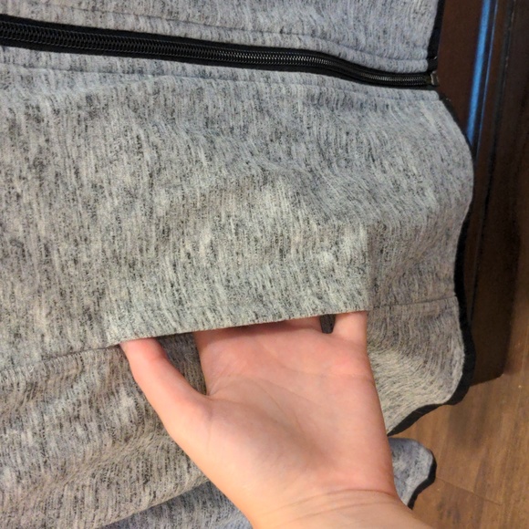 Tek Gear Drytek Heathered Gray Zip up Sweatshirt - Picture 4 of 5